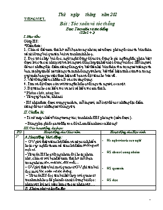 Giáo án Tiếng Việt 2 - Sách Chân trời sáng tạo - Tuần 3