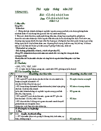 Giáo án Tiếng Việt 2 - Sách Chân trời sáng tạo - Tuần 7