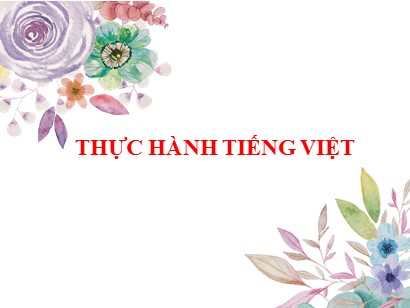 Bài giảng Ngữ văn 6 (Sách Chân trời sáng tạo) - Bài 10: Mẹ thiên nhiên - Thực hành Tiếng Việt