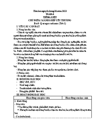 Giáo án điện tử Lớp 4 (Chân trời sáng tạo) - Tuần 06 - Năm học 2023-2024