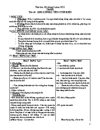 Giáo án điện tử Lớp 4 - Tuần 25 - Năm học 2020-2021